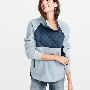Asymmetrical Snap-Up Fleece
